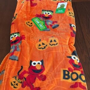 Sesame Street Colorful Halloween Throw- Super Soft and Cozy